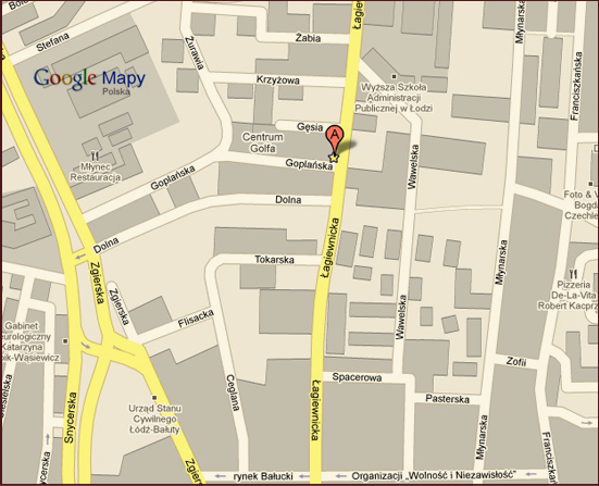 mapa googla PZ